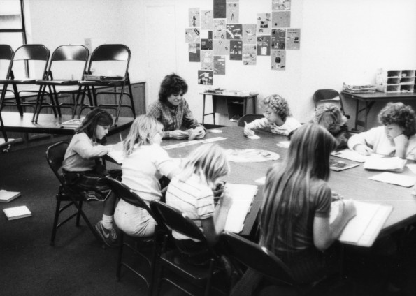 Kay Sutherland teaching a class