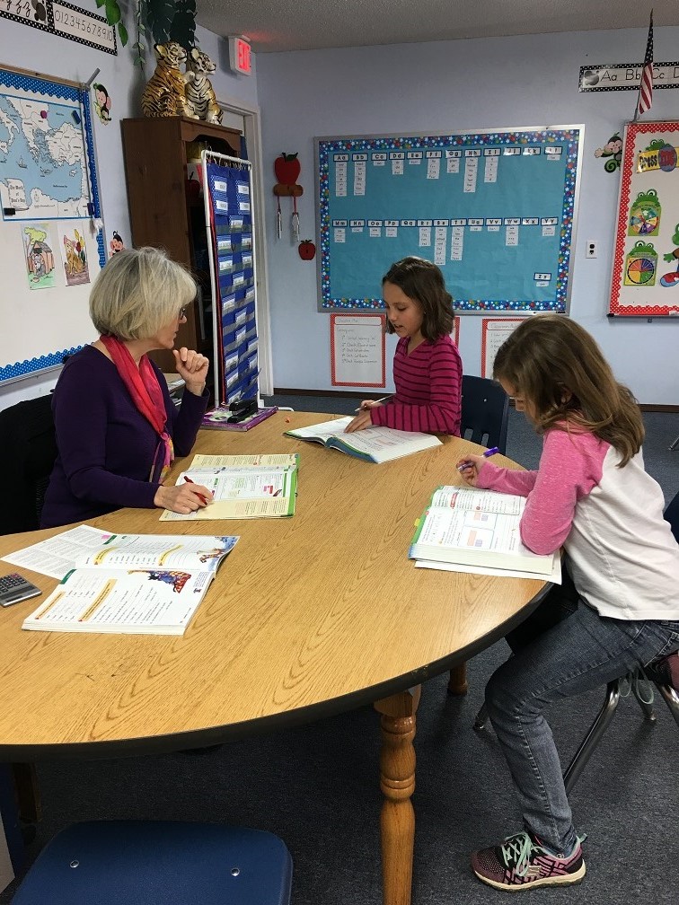 Patti Castellano teaching her class in 2018
